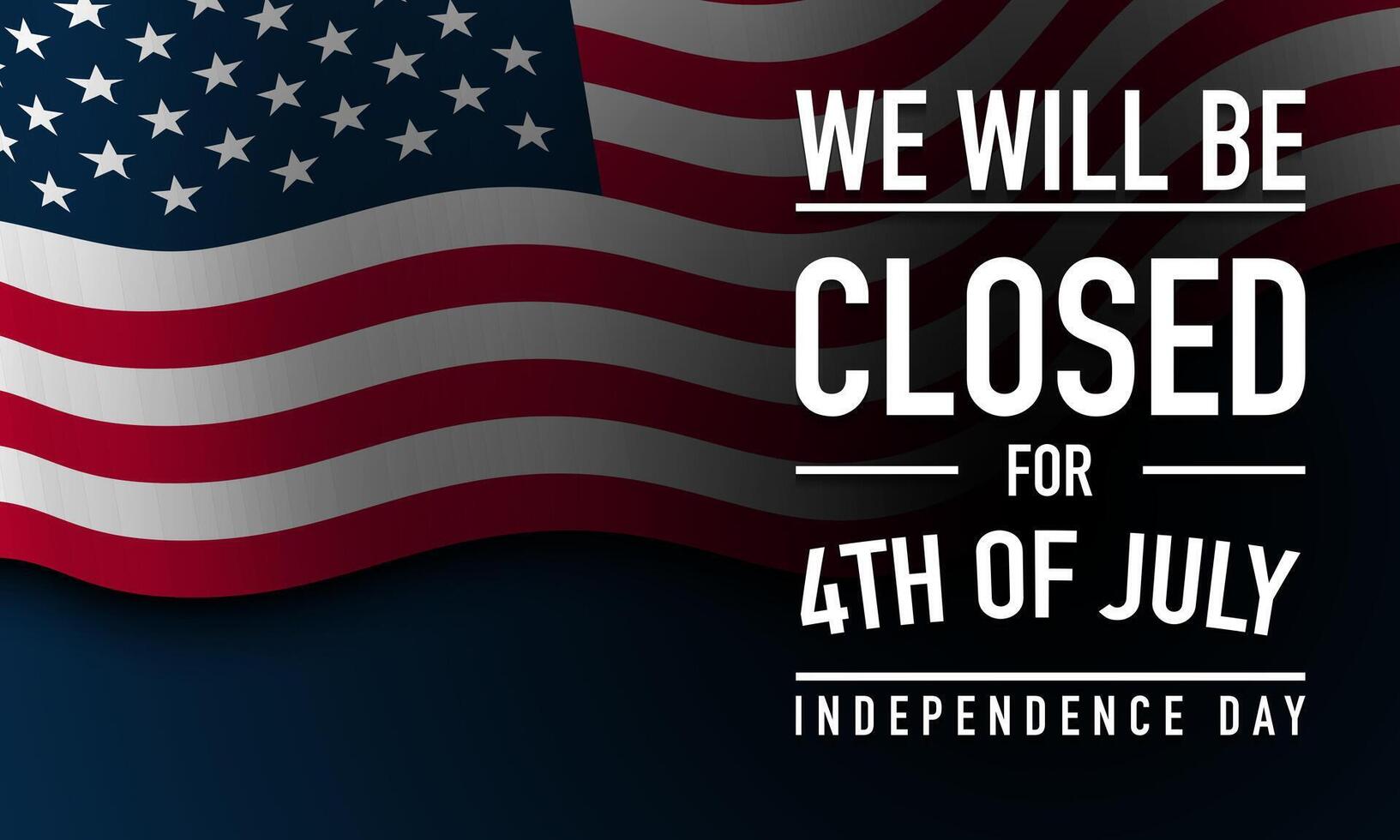 Closed for 4th of July clipart