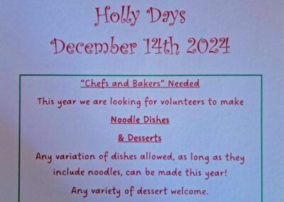 Holly Days flyer