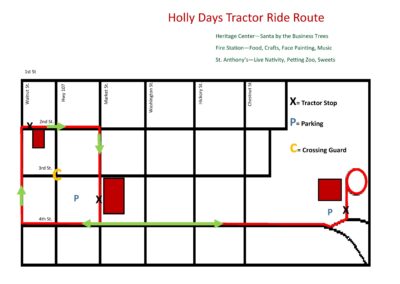 2024 HOLLY DAYS TRACTOR ROUTE